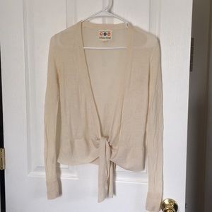 Title Nine Lightweight Wool Tie Cardigan